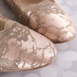 Crystals Scattered in Lace (Matching Color)