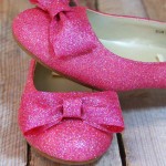 Glittered Shoe & Bow