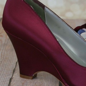 Custom Wedding Shoes Color Palette Burgundy