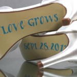 Special Saying Save the Date Custom Wedding Shoes