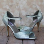Dyeable Wedding Shoes Mint Peep Toe Mary Jane Wedding Shoes 4