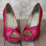 Fuschia Platform Peep Toe 2