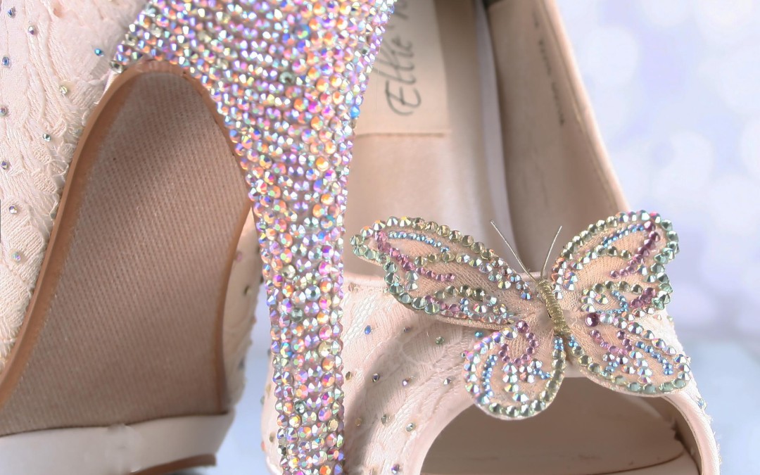 Love Gives You Wings!  Butterfly Wedding Shoes That Will Be Noticed