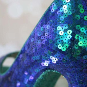 Peacock Wedding Shoes Peacock Sequins Custom Wedding Shoes Design