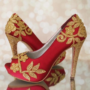 Indian Wedding Shoes: Custom Wedding Shoes Designed for an Indian Wedding Celebration