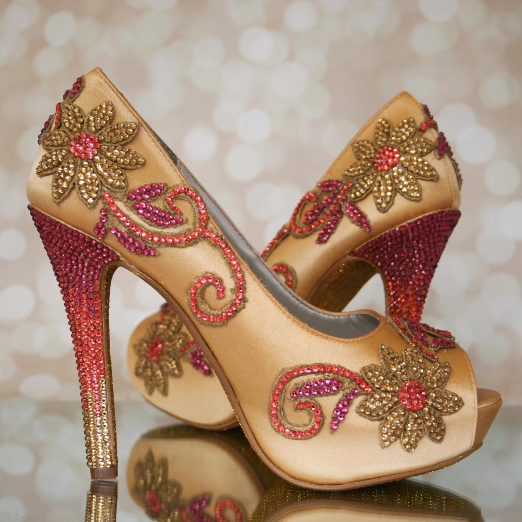Indian Wedding Shoes: Custom Wedding Shoes Designed for an Indian Wedding Celebration