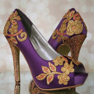 Indian Wedding Shoes: Custom Wedding Shoes Designed for an Indian Wedding Celebration