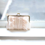 Blush Wedding Ideas: Blush Chiffon Clutch by Davie and Chiyo on Etsy