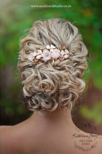 Blush Wedding: Blush Hairpiece