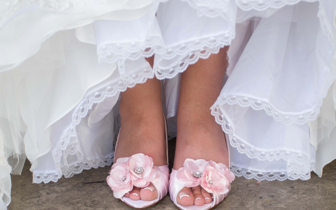 New To Our Wedding Album! Janelle’s Fabulous Custom Wedding Shoes