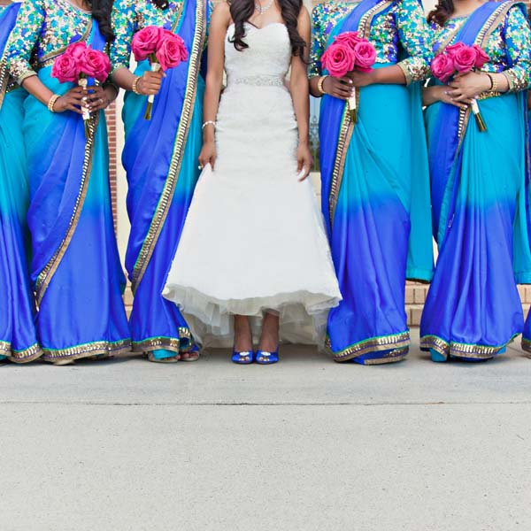 Fun & Vibrant! Custom Wedding Shoes for an Indian Wedding