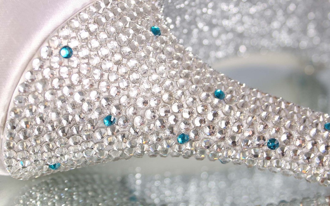 All That Glitters Isn’t Always Gold – Silver Bling Wedding Shoes