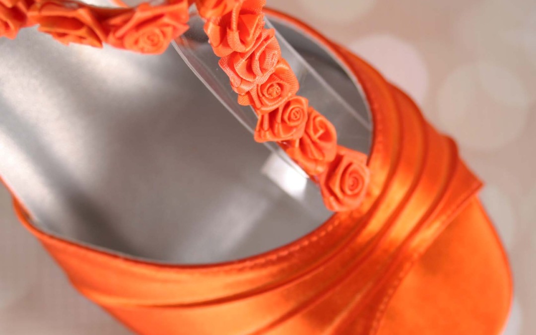 Add A Splash of Color with Orange Wedding Shoes