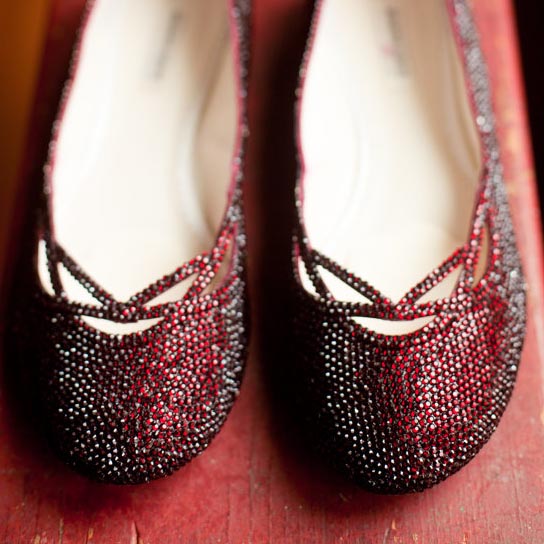 Dorothy Never Had It So Good! Ruby Slipper Inspired Custom Wedding Shoes