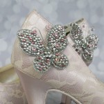 Blush Marissa Blush Lace Overlay Crystal Butterflies Pink Crystals Silver Crystals (4)