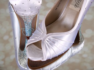 White Joyce Silver and Blue Crystal Ombre Heel Crystal Starburst I Do 8