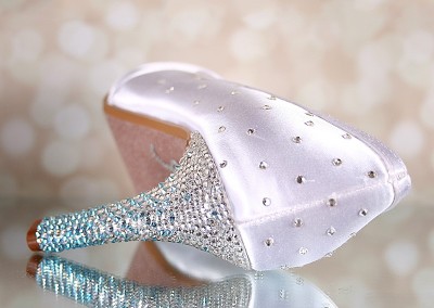 White Joyce Silver and Blue Crystal Ombre Heel Crystal Starburst I Do 3