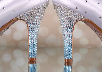 White Joyce Silver and Blue Crystal Ombre Heel Crystal Starburst I Do 5