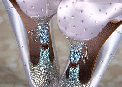 White Joyce Silver and Blue Crystal Ombre Heel Crystal Starburst I Do 8