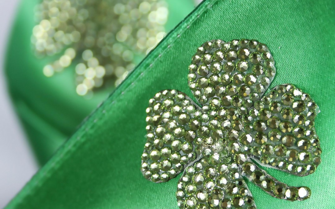 Luck of the Irish!  Four Leaf Clover Shamrock Inspired Wedding Shoes