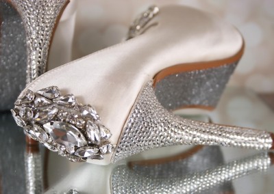 Ivory Doris Custom Crystal Adornment Heel Custom Adornment Custom Crystal Adornment Toe Silver Crystal Heel Silver Glittered Sole Custom Wedding Shoes Design My Own Wedding Shoes 3