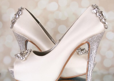 Ivory Doris Custom Crystal Adornment Heel Custom Adornment Custom Crystal Adornment Toe Silver Crystal Heel Silver Glittered Sole Custom Wedding Shoes Design My Own Wedding Shoes 6