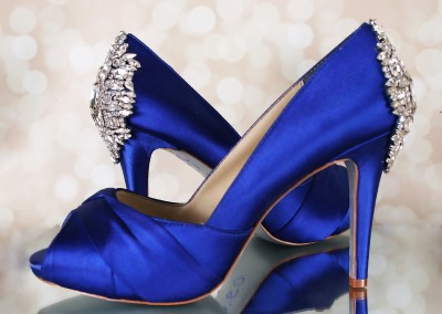 Royal Blue Wedding Shoes MacKenzie Peep Toe Peeptoe Silver Crystal Heel Silver Crystal Brooch on Heel Silver Jewel Heel Silver Painted Sole Save the Date 1